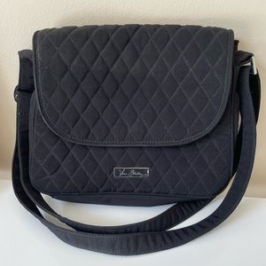 Vera Bradley Black medium quilted bag with adjustable strap